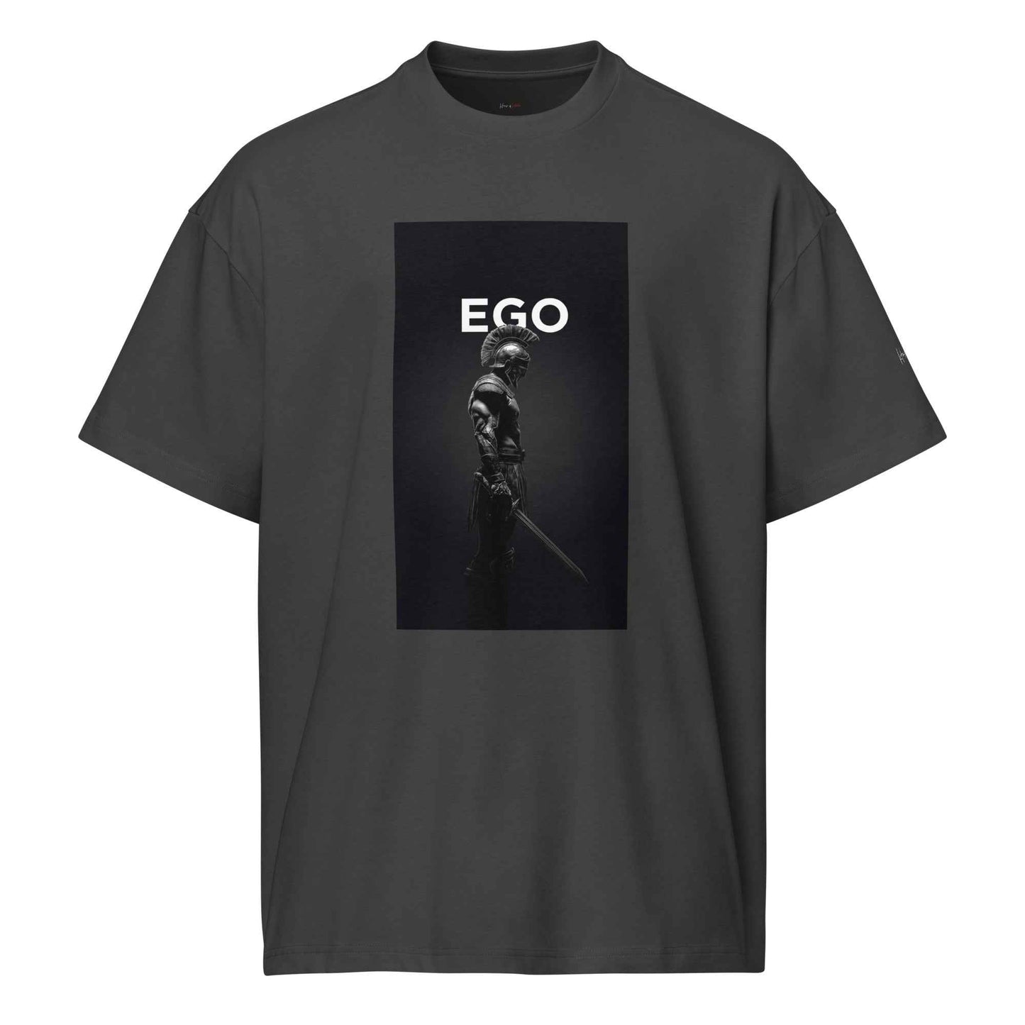 EGO Spartan Warrior Motivational Graphic T-Shirt - Men’s box tee