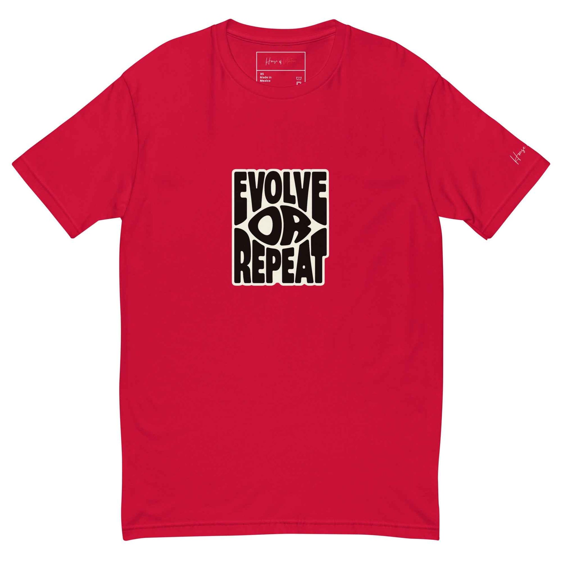 Evolve or Repeat Retro Graphic Tee | Psychedelic Streetwear Short Sleeve T-Shirt