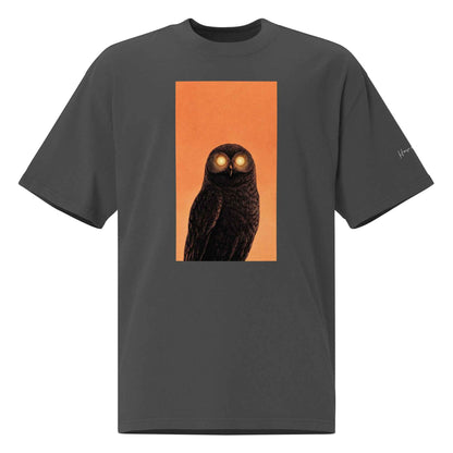 Mystic Owl Graphic T-Shirt – Oversized faded t-shirt