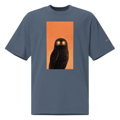 Mystic Owl Graphic T-Shirt – Oversized faded t-shirt