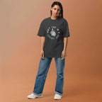 Floral Graphic Oversized Faded T-Shirt