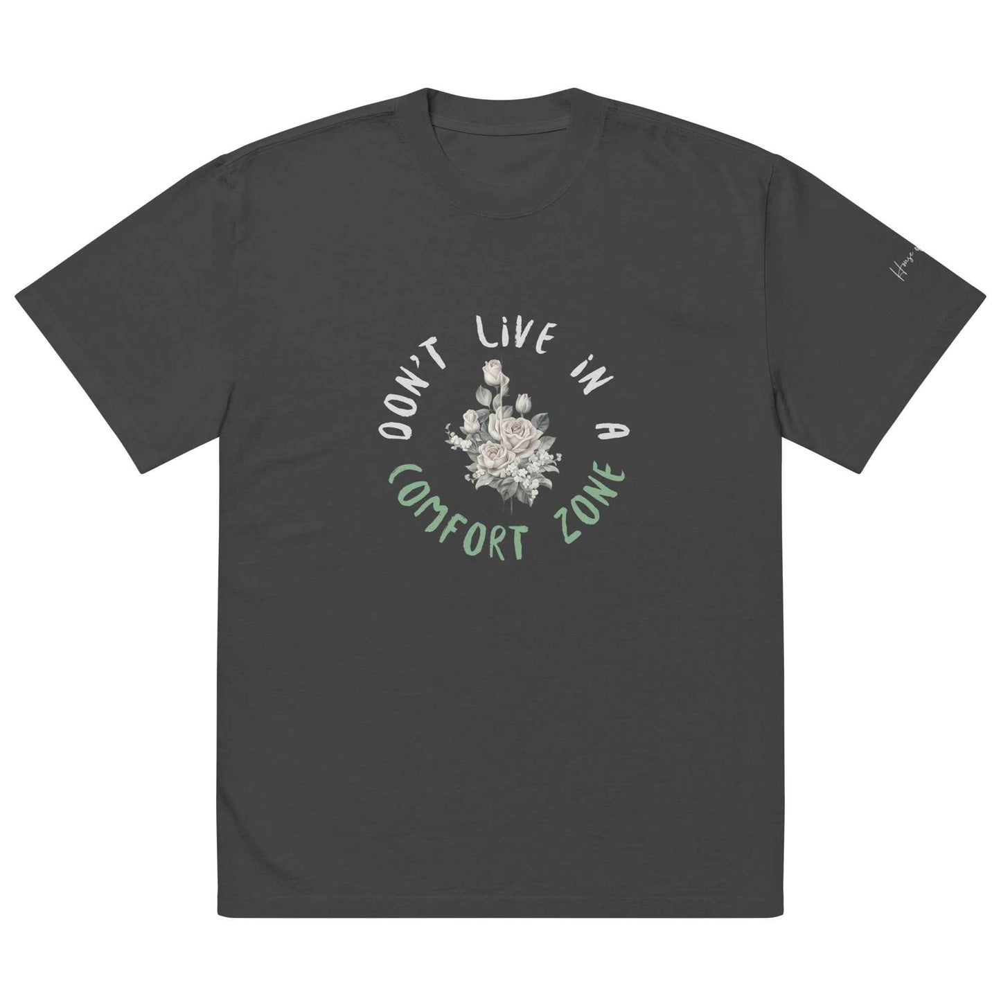 Floral Graphic Oversized Faded T-Shirt