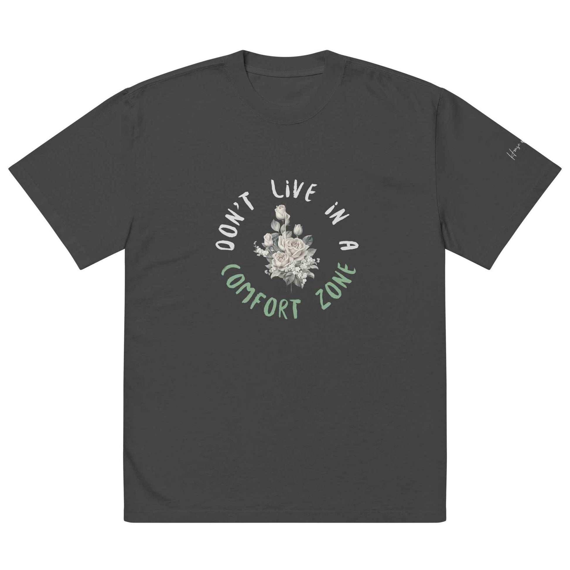 Floral Graphic Oversized Faded T-Shirt