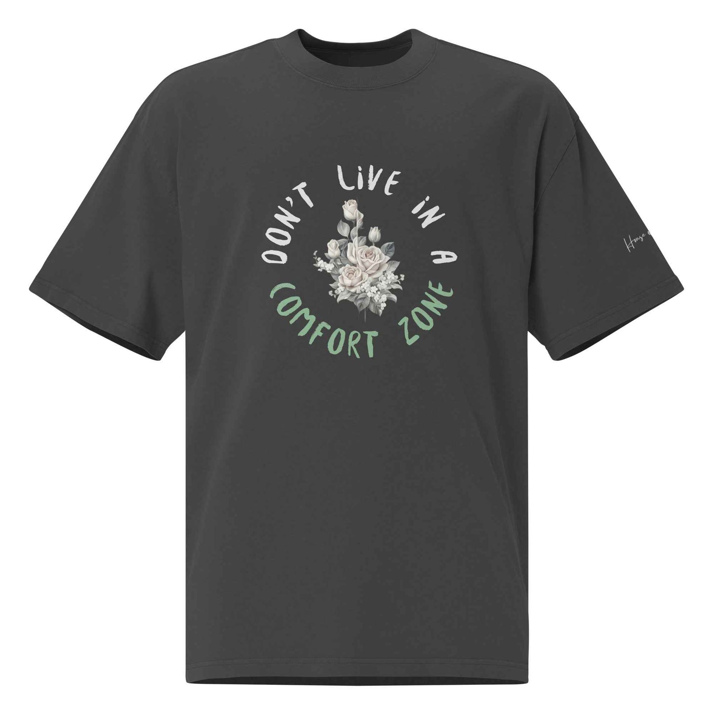 Floral Graphic Oversized Faded T-Shirt