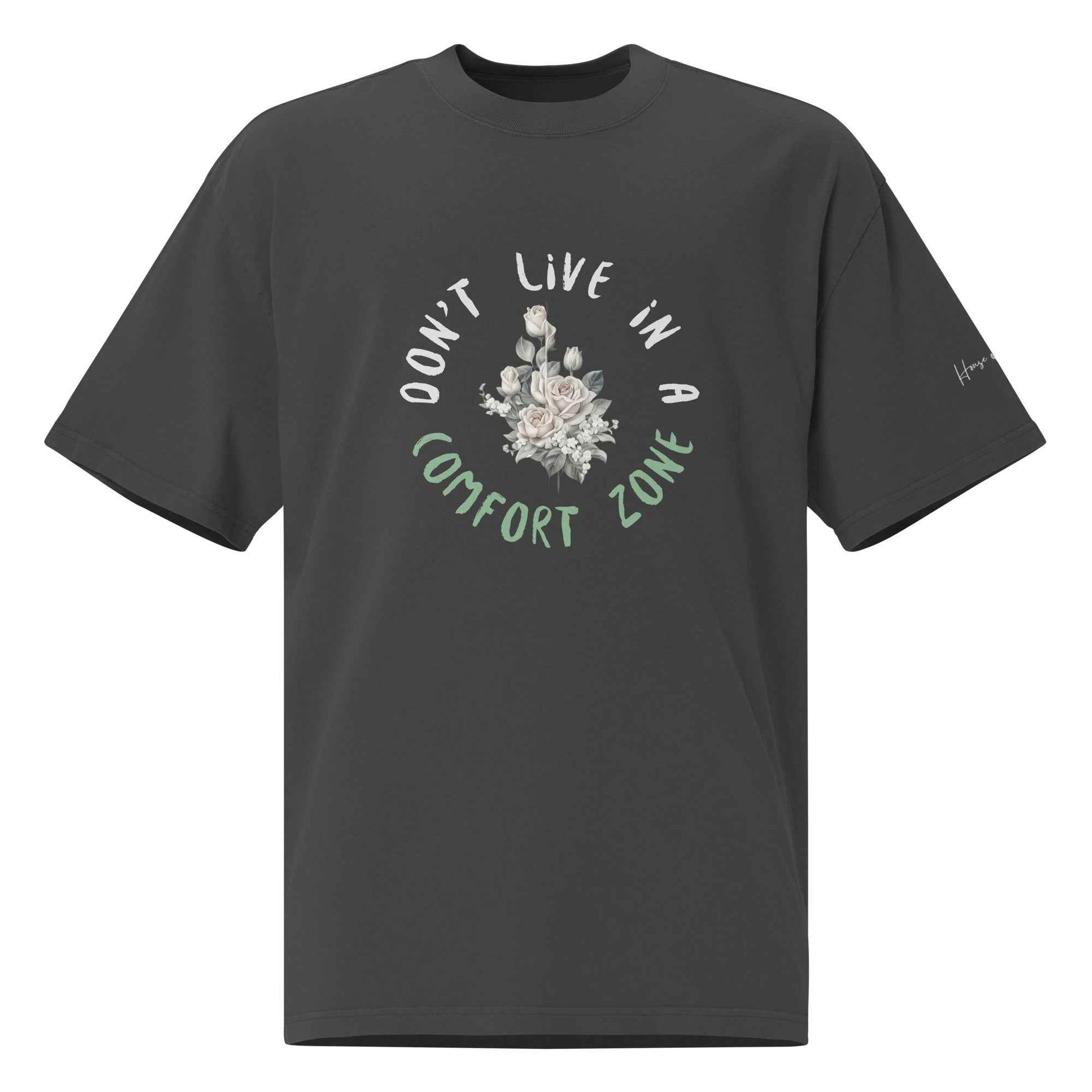 Floral Graphic Oversized Faded T-Shirt