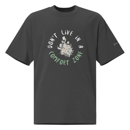 Floral Graphic Oversized Faded T-Shirt