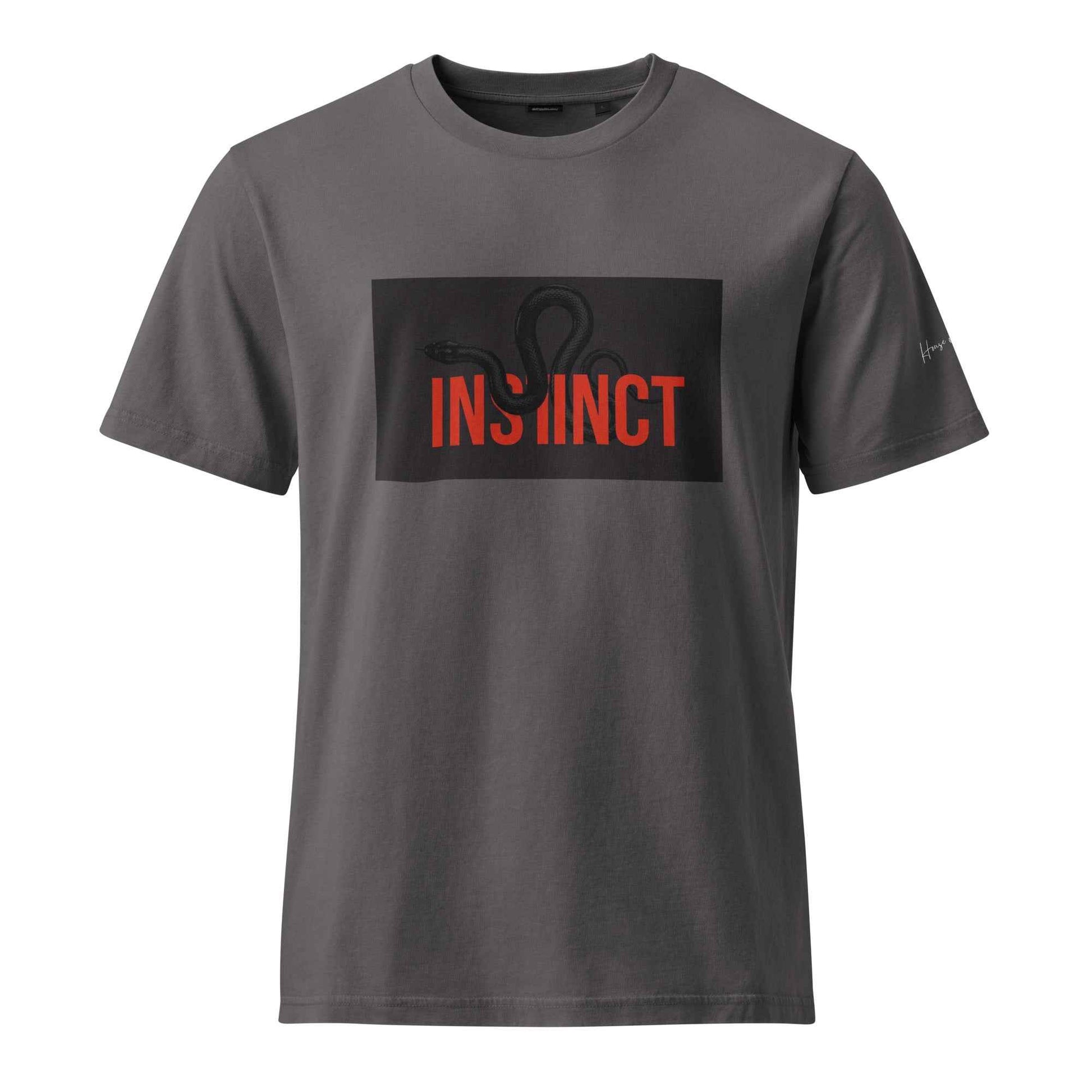 Instinct Snake Graphic T-Shirt – Unisex Garment Dyed Creator 2.0 Vintage T-Shirt