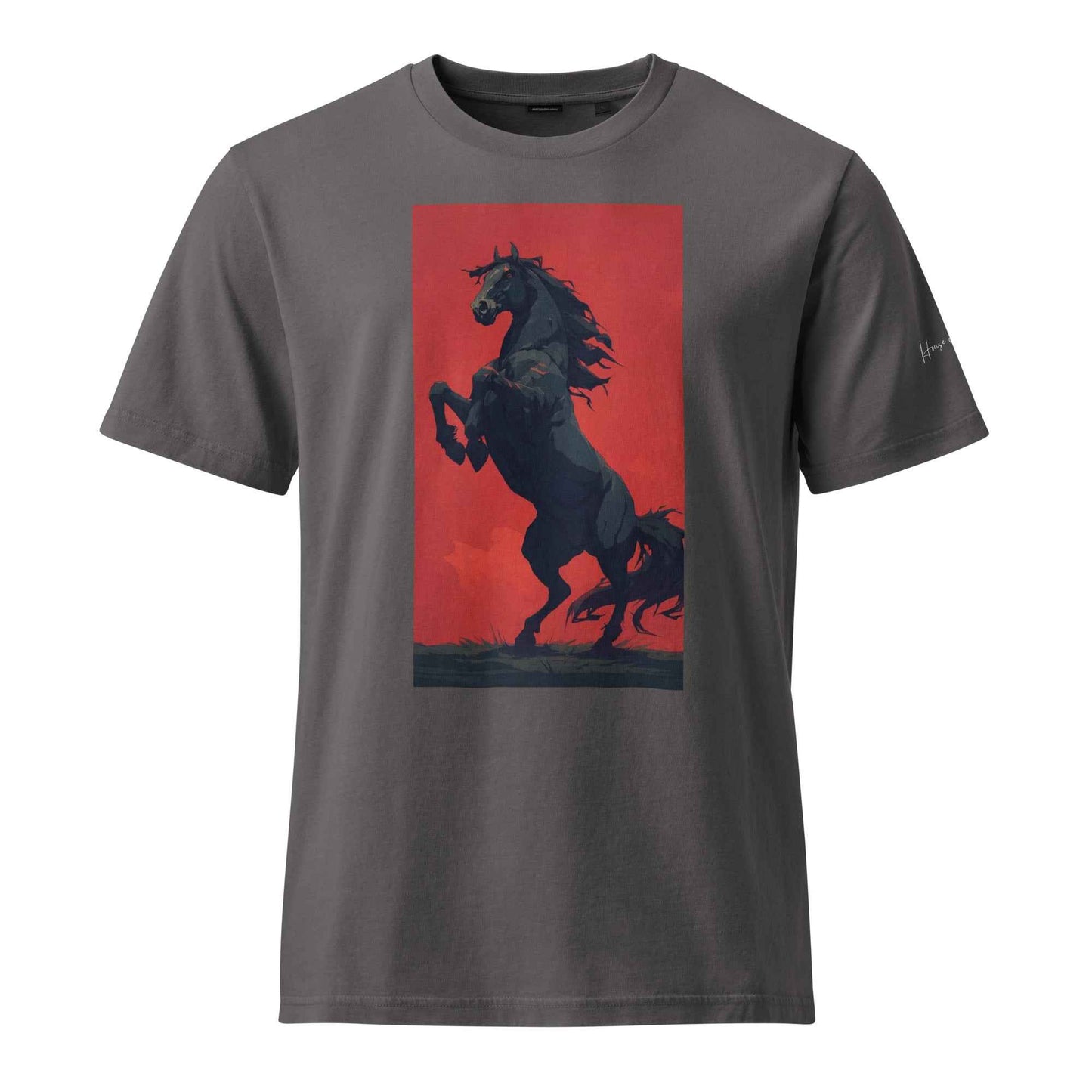 Black Stallion Graphic T-Shirt – Unisex Garment Dyed Creator 2.0 Vintage T-Shirt