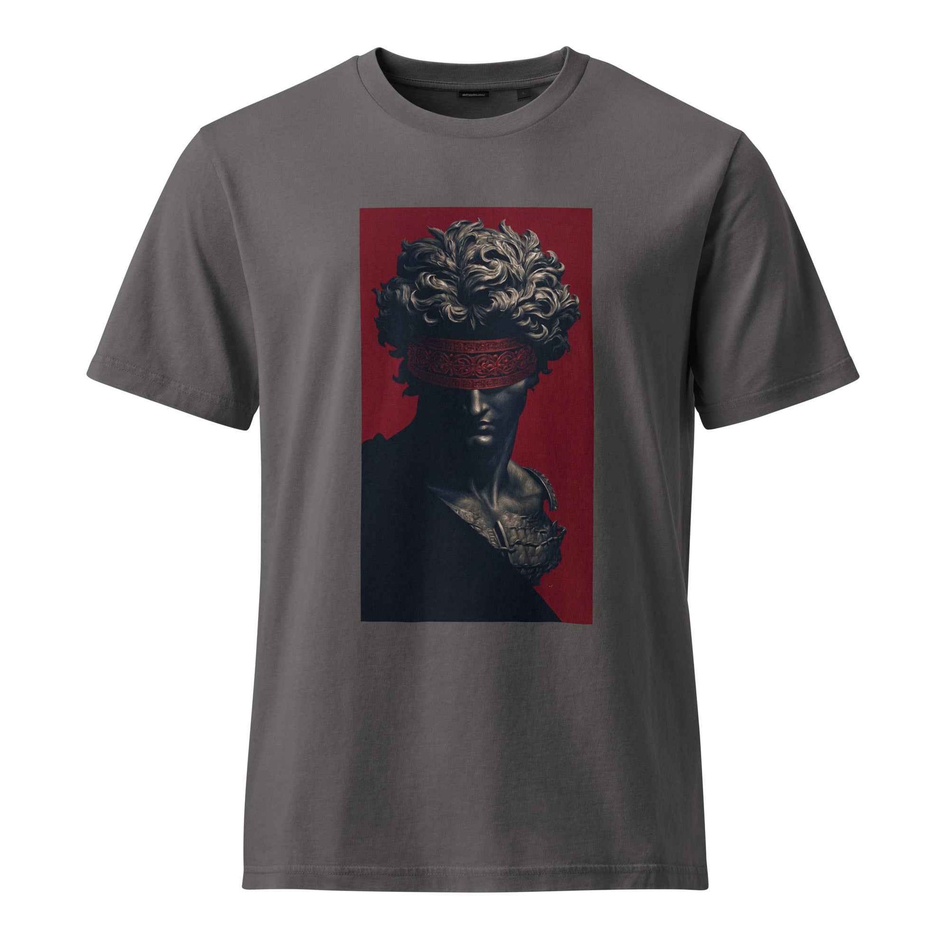 Blindfolded David Graphic T-Shirt – Unisex Garment Dyed Creator 2.0 Vintage