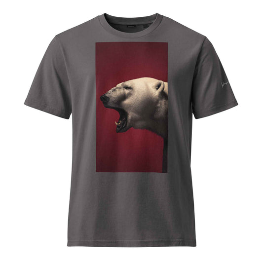 Roaring Polar Bear Graphic – Unisex Garment Dyed Creator 2.0 Vintage T-Shirt