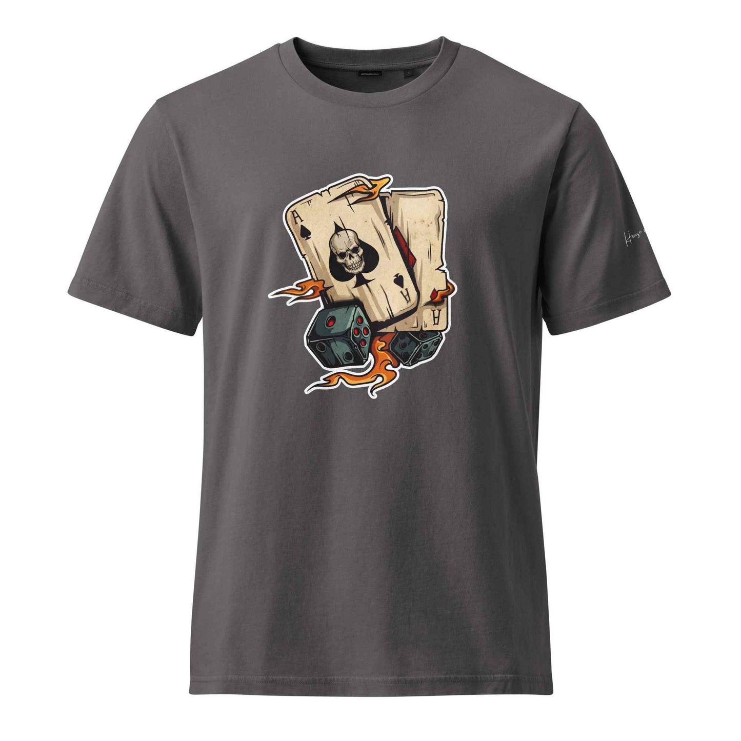 Ace of Skulls Graphic T-Shirt - Unisex Garment Dyed Creator 2.0 Vintage