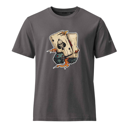 Ace of Skulls Graphic T-Shirt - Unisex Garment Dyed Creator 2.0 Vintage