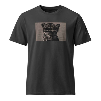 Believe in Yourself Leopard Graphic T-Shirt - Unisex Garment Dyed Creator 2.0 Vintage T-Shirt