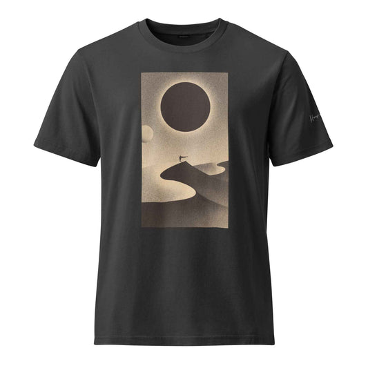 Minimalist Desert Eclipse Graphic T-Shirt – Unisex Garment Dyed Creator 2.0 Vintage T-Shirt