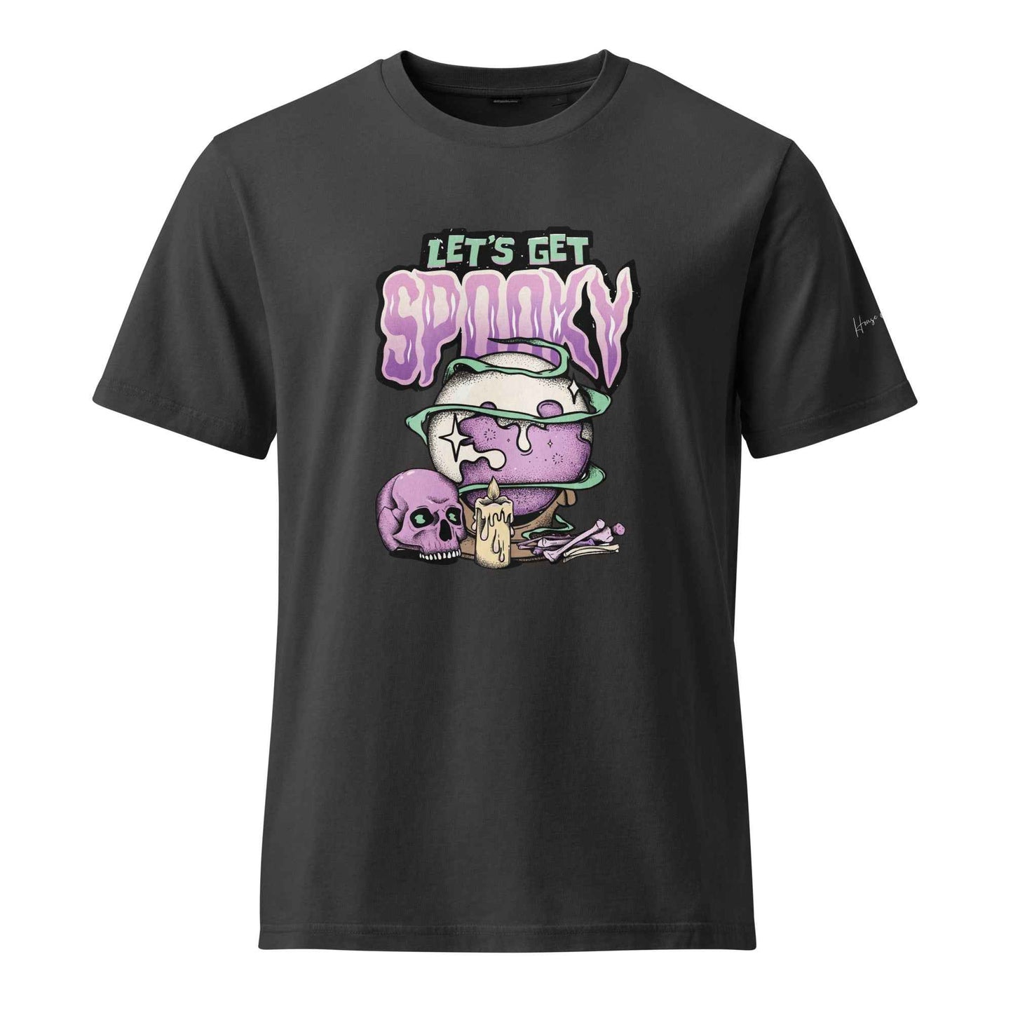 Let's Get Spooky Halloween Graphic - Unisex Garment Dyed Creator 2.0 Vintage T-Shirt