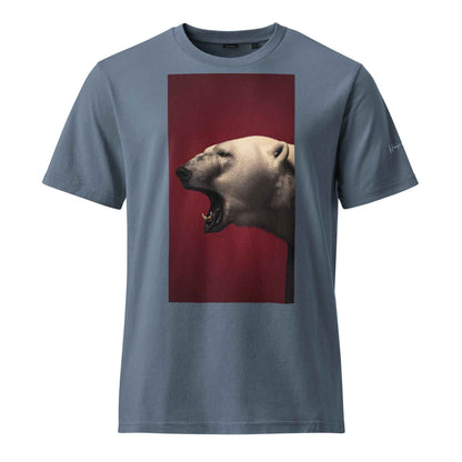 Roaring Polar Bear Graphic – Unisex Garment Dyed Creator 2.0 Vintage T-Shirt