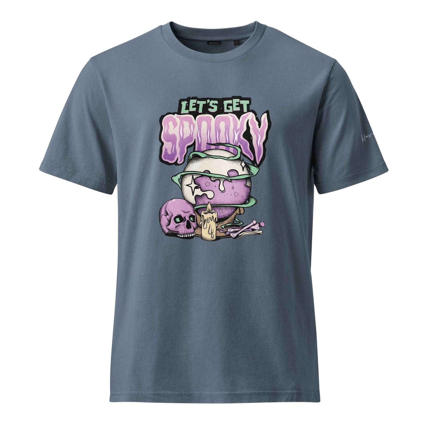 Let's Get Spooky Halloween Graphic - Unisex Garment Dyed Creator 2.0 Vintage T-Shirt