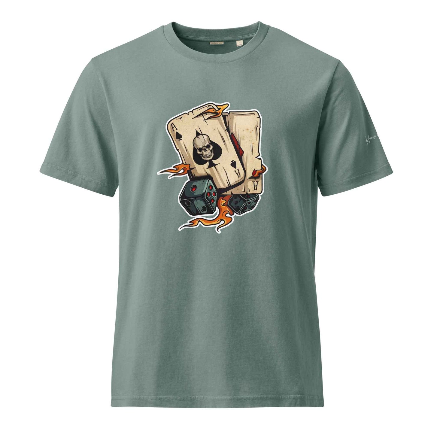 Ace of Skulls Graphic T-Shirt - Unisex Garment Dyed Creator 2.0 Vintage