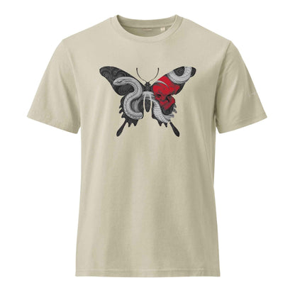 Serpent Butterfly Graphic T-Shirt - Unisex Garment Dyed Creator 2.0 Vintage