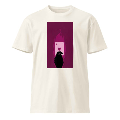 Burning Ace of Hearts Graphic T-Shirt – Unisex premium t-shirt